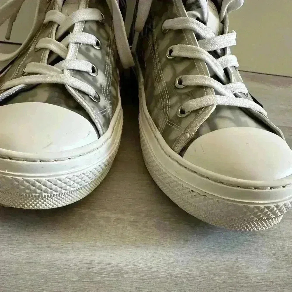 Christian Dior Oblique High Top Sneakers Mens Size 40 EU us 7 - Picture 10 of 16